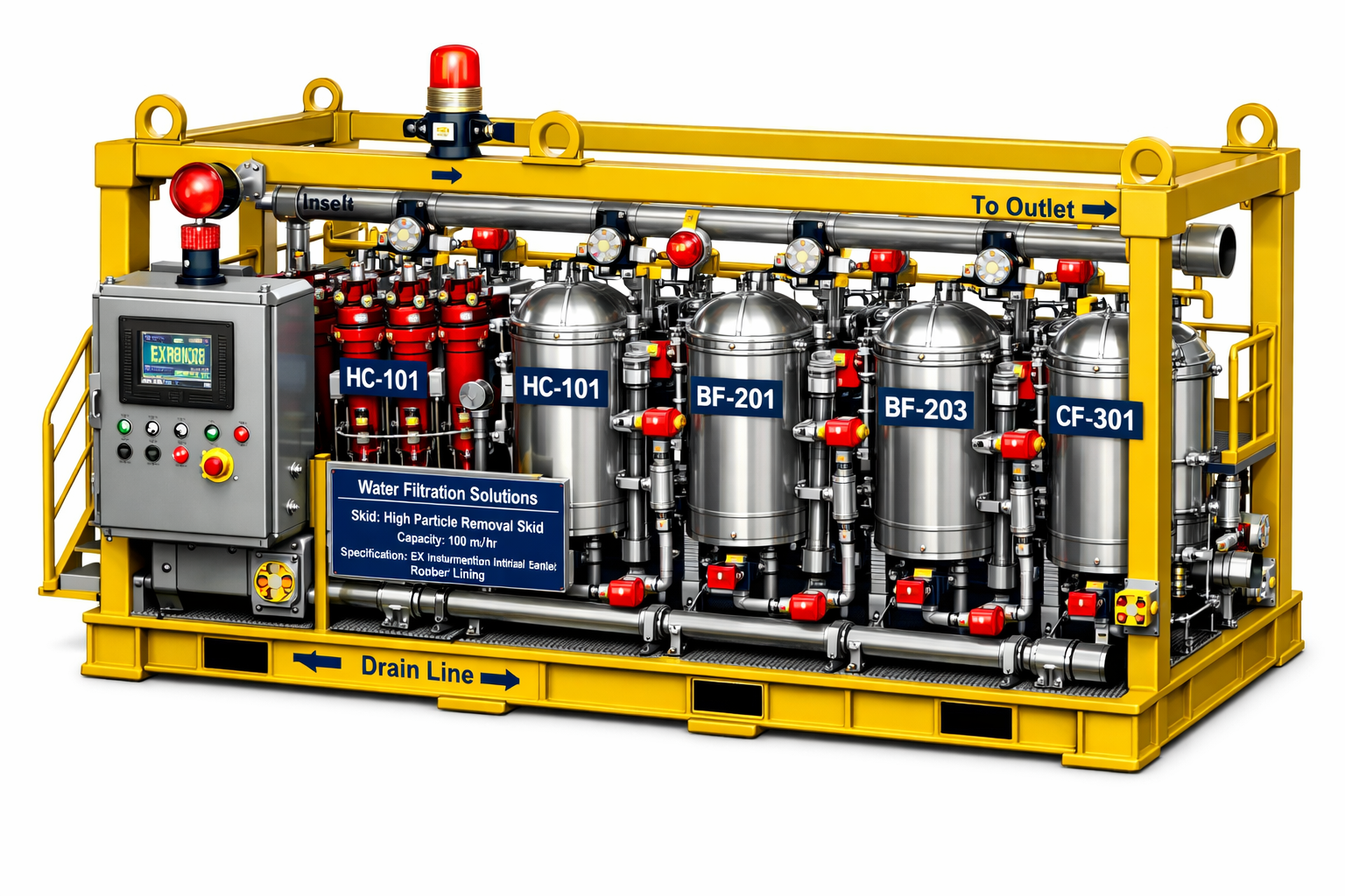 HydroGuard™ 3-Phase Oil Water Separator water treatment equipment
